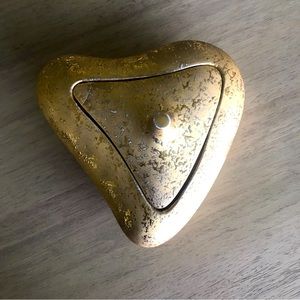 Le Mieux China 22 karat gold hand decorated trinket or candy dish